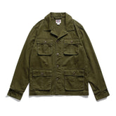 American Retro Multi-Pocket Work Coat For Men